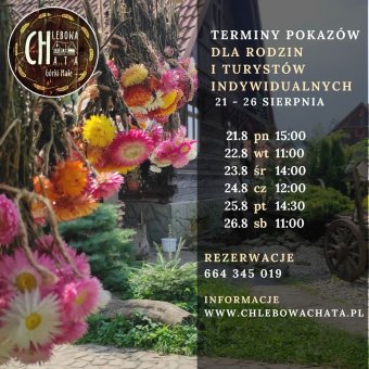 Pokazy dla rodzin i turystów indywidualnych Pokazy dla rodzin i turystów indywidualnych